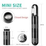 Titanium Micro Keychain Pill Holder for Travel