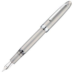 Asvine J16 Brushed Titanium Fountain Pen Set