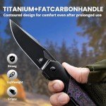 Kizer Militaw Folding Knife with Titanium Handle