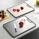 Titanium & Wheat Straw Non-Slip Cutting Board
