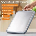 Double-Sided Titanium Cutting Board for Kitchen