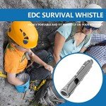 Titanium Survival Whistle with Necklace – 120 Decibel