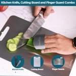 Titanium Cutting Board Set with Chef's Knife
