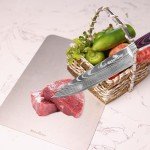 Titanium Cutting Board Set with Chef's Knife