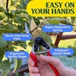Titanium Ergonomic Pruners for Heavy Duty Gardening
