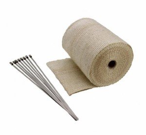 Titanium Exhaust Pipe Heat Shield Tape Wrap