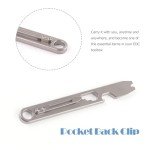 Titanium EDC Pry Bar & Bottle Opener Multi-Tool