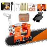 Titanium Chainsaw Sharpener with Diamond Bits