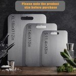 Titanium Cutting Board - 18x12 Inch Double-Sided