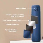 20oz Titanium Ceramic Push Button Commuter Bottle