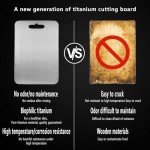 Titanium Cutting Board - 18x12 Inch Double-Sided