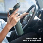 20oz Titanium Ceramic Push Button Commuter Bottle