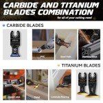KELIN 6-Piece Titanium Multitool Blades Kit