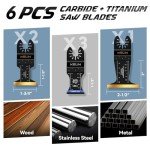 KELIN 6-Piece Titanium Multitool Blades Kit