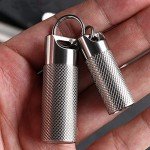 WANERSEN Titanium Waterproof Pill Case for Outdoors