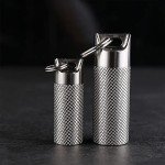 WANERSEN Titanium Waterproof Pill Case for Outdoors