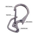 TACRAY Compact Titanium EDC Keychain Carabiner Tool