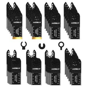 60 PCS Titanium Oscillating Tool Blades Kit