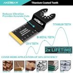 60 PCS Titanium Oscillating Tool Blades Kit