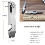 Titanium EDC Pry Bar Multi-Tool Keychain Gadget