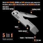 Titanium EDC Pry Bar Multi-Tool Keychain Gadget