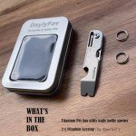 Titanium EDC Pry Bar Multi-Tool Keychain Gadget