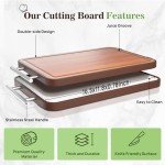 Double-Sided Titanium Cutting Board - 17.7"x11.6