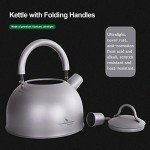 iBasingo 2L Titanium Whistling Tea Kettle