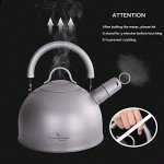 iBasingo 2L Titanium Whistling Tea Kettle