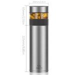 Titanium Double-Decker Vacuum Bottle with Tea Filter