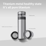 Titanium Double-Decker Vacuum Bottle with Tea Filter