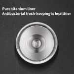 Titanium Double-Decker Vacuum Bottle with Tea Filter