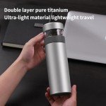 Titanium Double-Decker Vacuum Bottle with Tea Filter