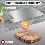 FIVOSE 100% Pure Titanium Kitchen Cutting Board