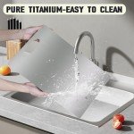 FIVOSE 100% Pure Titanium Kitchen Cutting Board