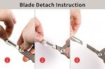 TACRAY Titanium Keychain Clip with Utility Knife