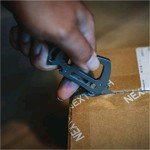 Titanium EDC Keychain Knife with Quick Release Clip