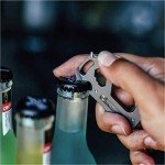 Titanium EDC Keychain Knife with Quick Release Clip