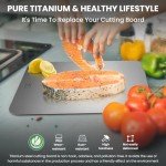 Pure Titanium Double-Sided Cutting Board for Kitchen
