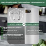 Pure Titanium Double-Sided Cutting Board for Kitchen