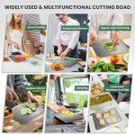Pure Titanium Double-Sided Cutting Board for Kitchen
