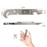 TOOVEM Titanium EDC Pry Bar Multitool with Keychain