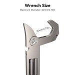 TOOVEM Titanium EDC Pry Bar Multitool with Keychain