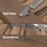TOOVEM Titanium EDC Pry Bar Multitool with Keychain