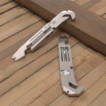 TOOVEM Titanium EDC Pry Bar Multitool with Keychain