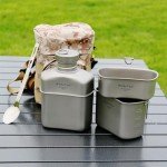 WolkeTour Titanium Outdoor Mess Kit with Canteen