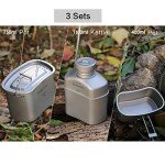 WolkeTour Titanium Outdoor Mess Kit with Canteen