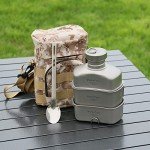 WolkeTour Titanium Outdoor Mess Kit with Canteen