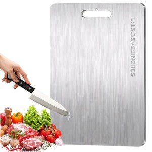 BELLPO Double-Sided Titanium Cutting Board 15.4x11