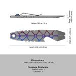 Titanium Mini Bottle Opener with Pry Bar